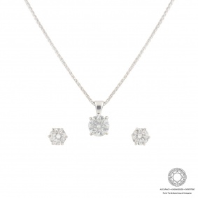 White Gold Diamond Jewellery Suite